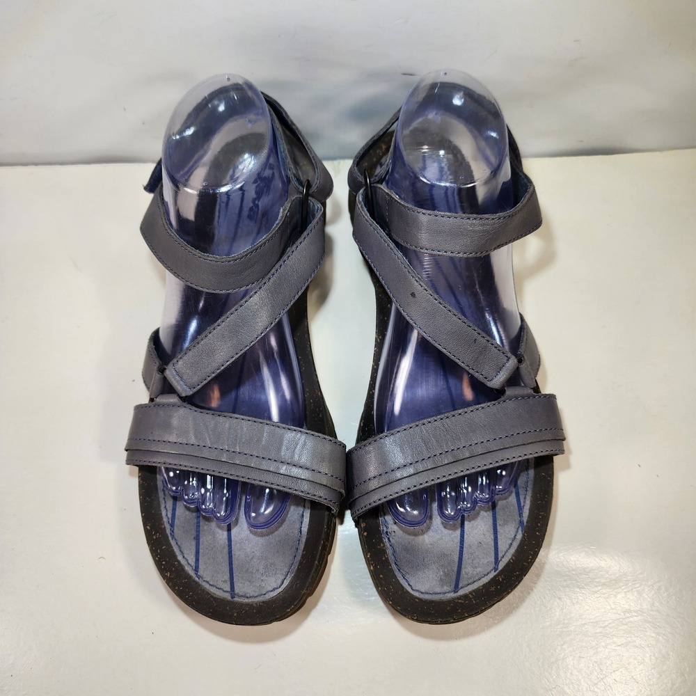 Teva Cabrillo Leather Ankle Strap Sandals Womens 10 Gray Comfort Walking - Picture 5 of 11